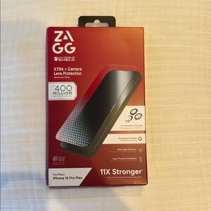 NIB! ZAGG iPhone 16 Pro Max XTR4+Camera Lens Protection